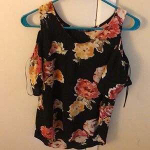 s floral off the shoulder blouse